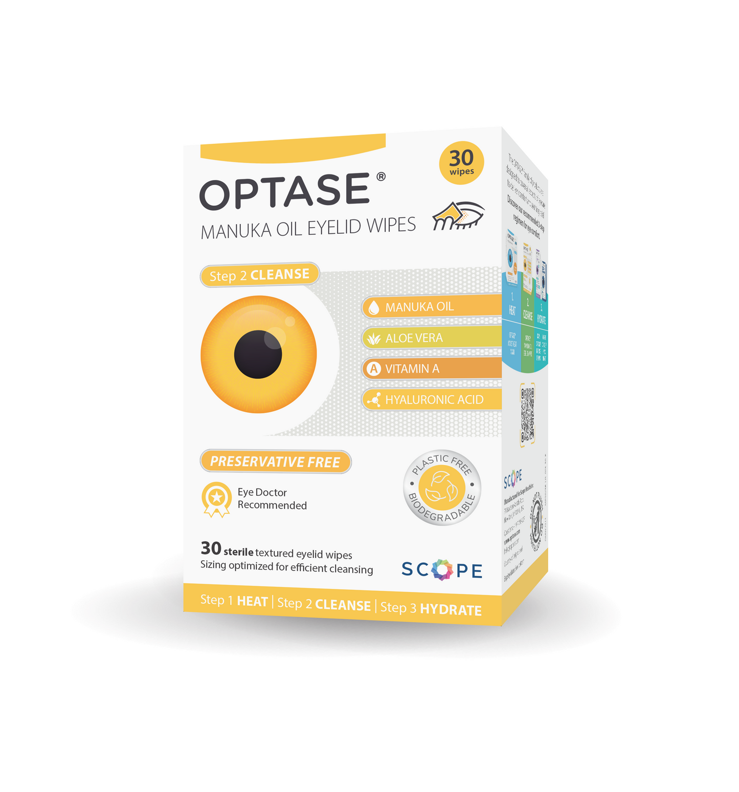 Optase Manuka Oil Eyelid Wipes